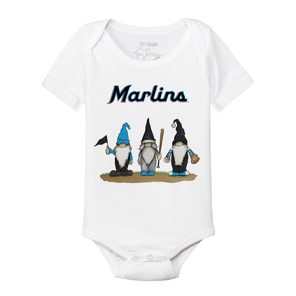 Miami Marlins Gnomes Short Sleeve Snapper