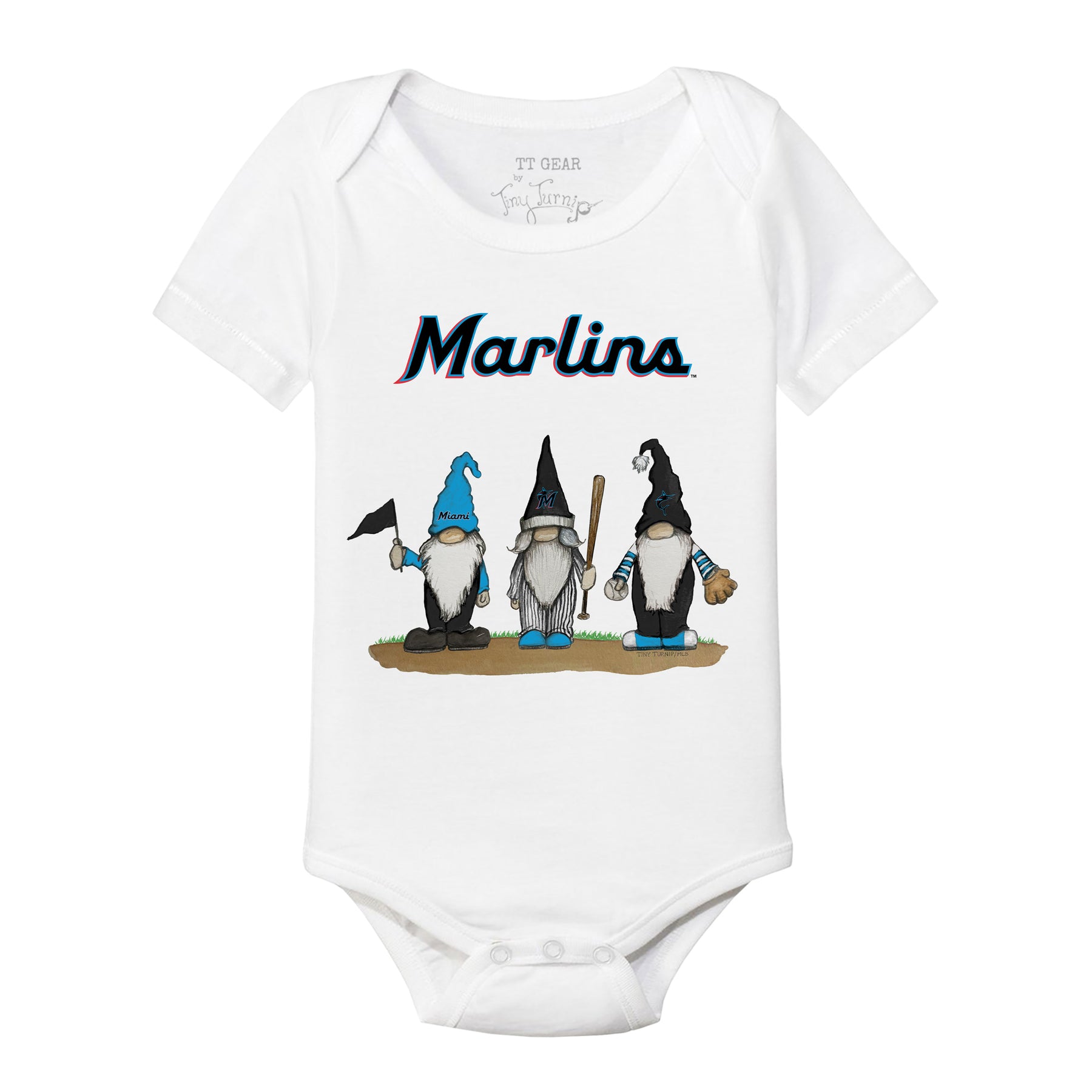 Miami Marlins Gnomes Short Sleeve Snapper