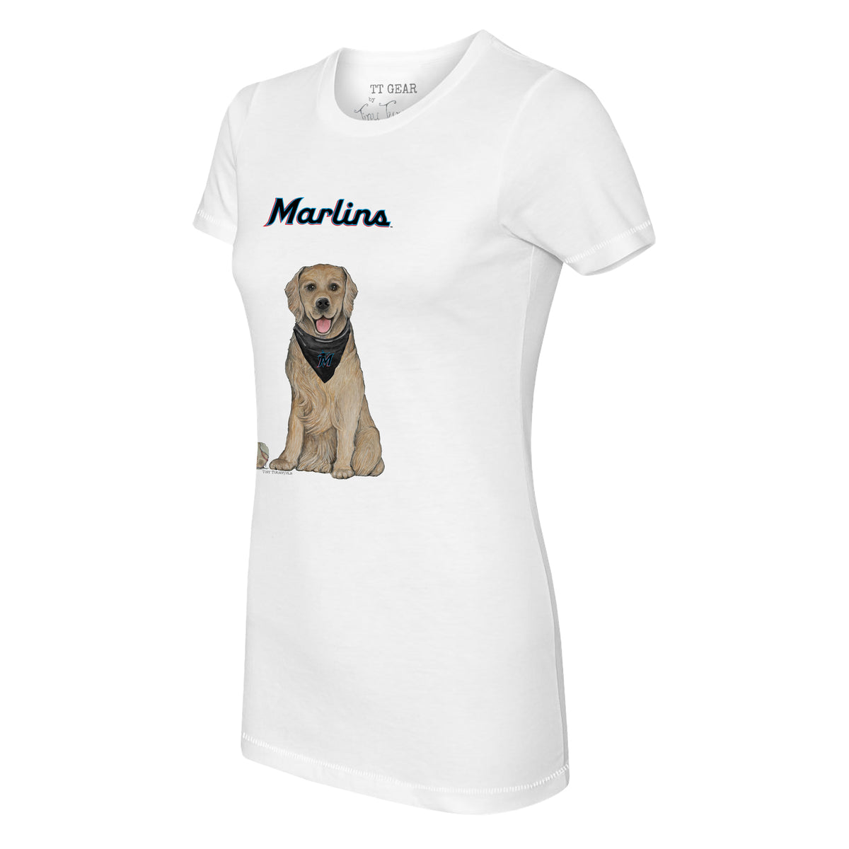 Miami Marlins Golden Retriever Tee Shirt
