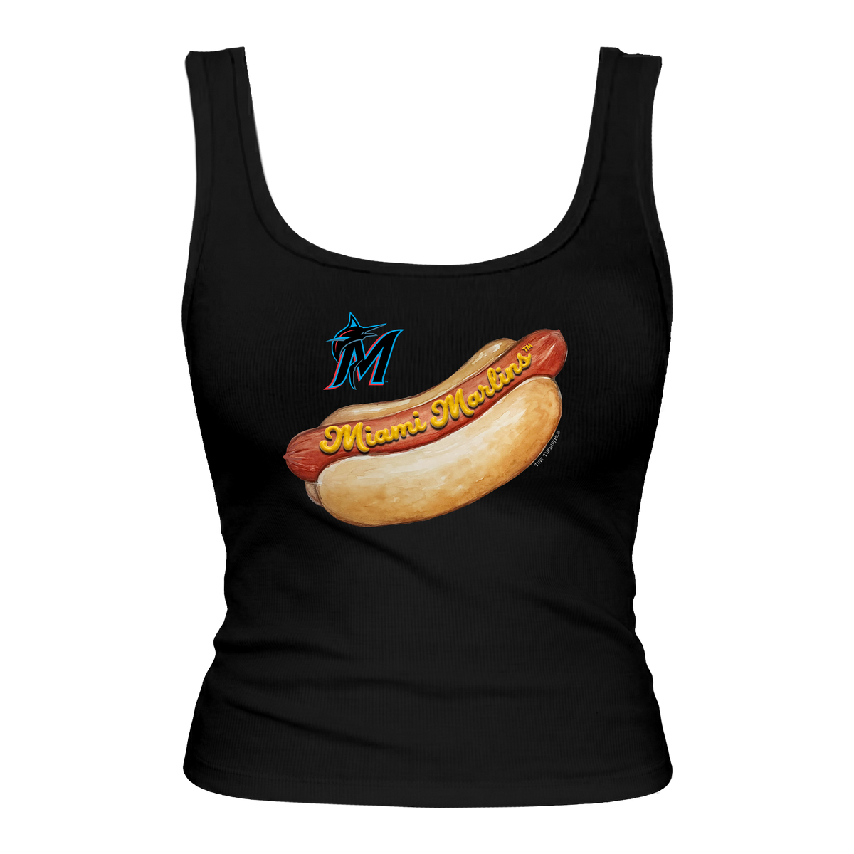 Miami Marlins Hot Dog Emmy Tank