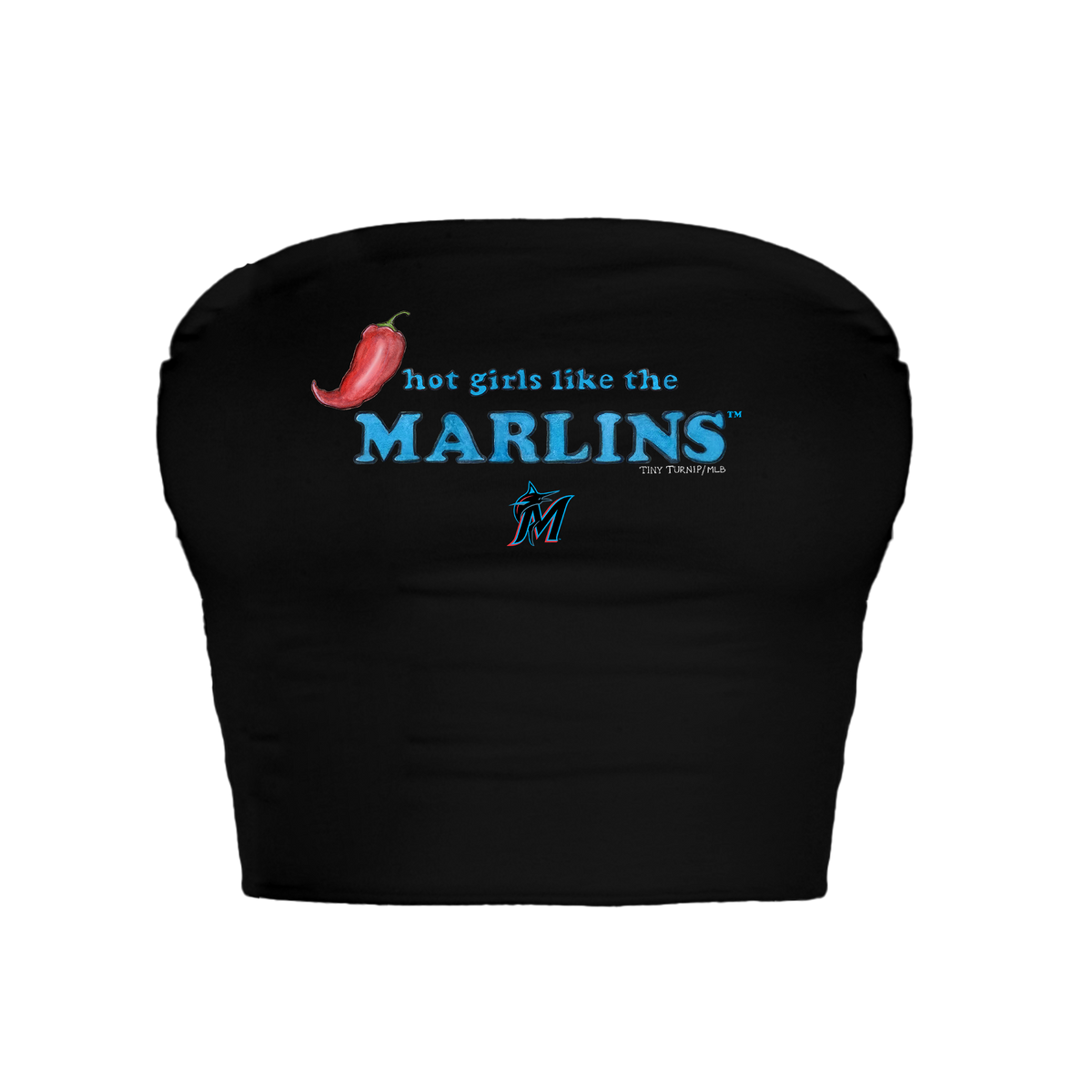 Miami Marlins Hot Girls Crop Tube Top