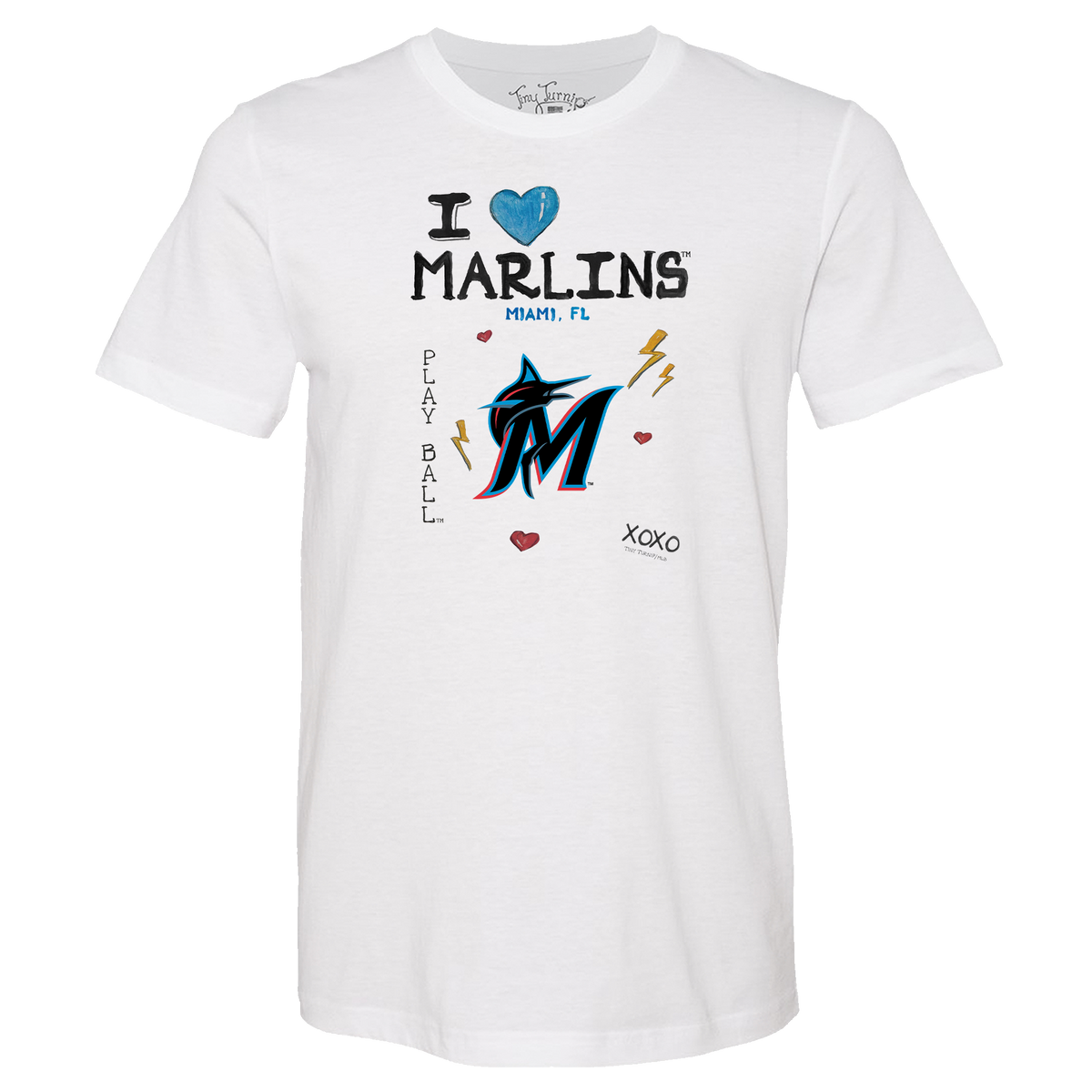 I Heart Marlins Unisex Tee Shirt - Tiny Turnip