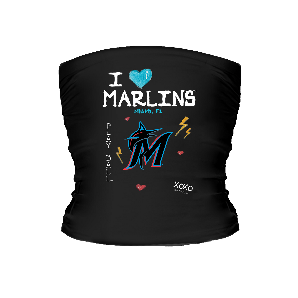 I Heart Marlins Tube Top - Tiny Turnip