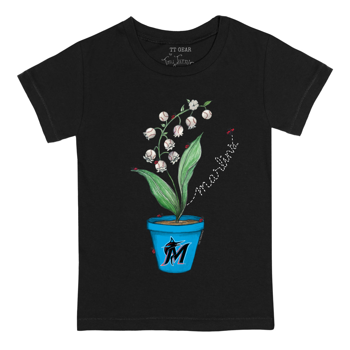 Miami Marlins Ladybug Tee Shirt