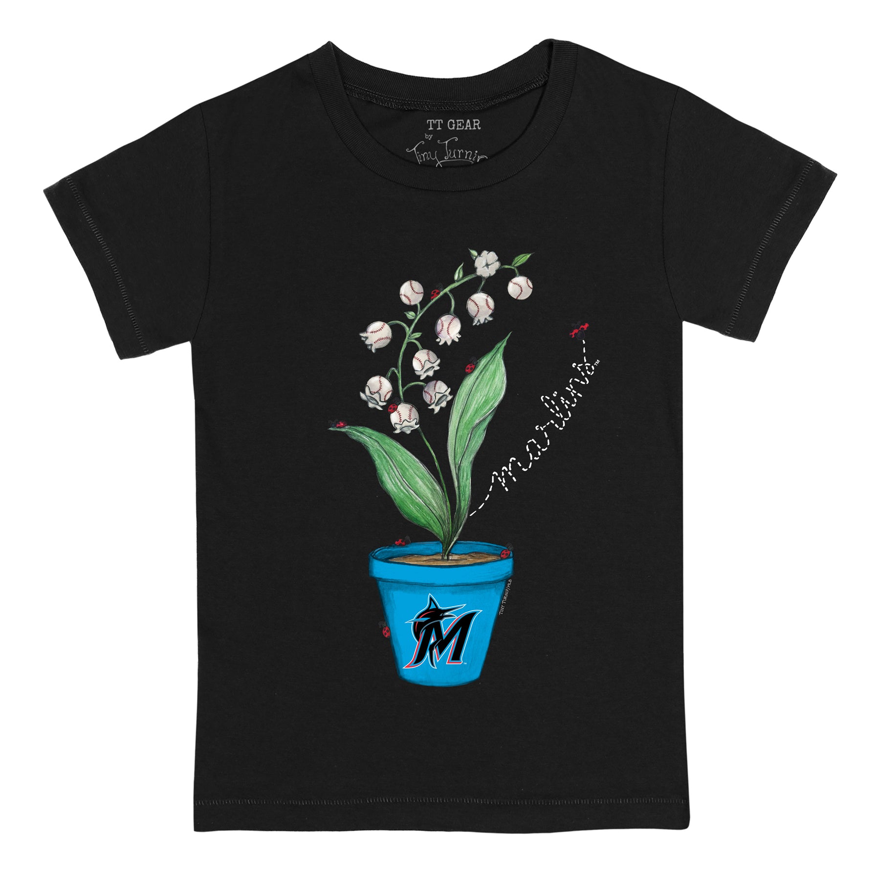 Miami Marlins Ladybug Tee Shirt