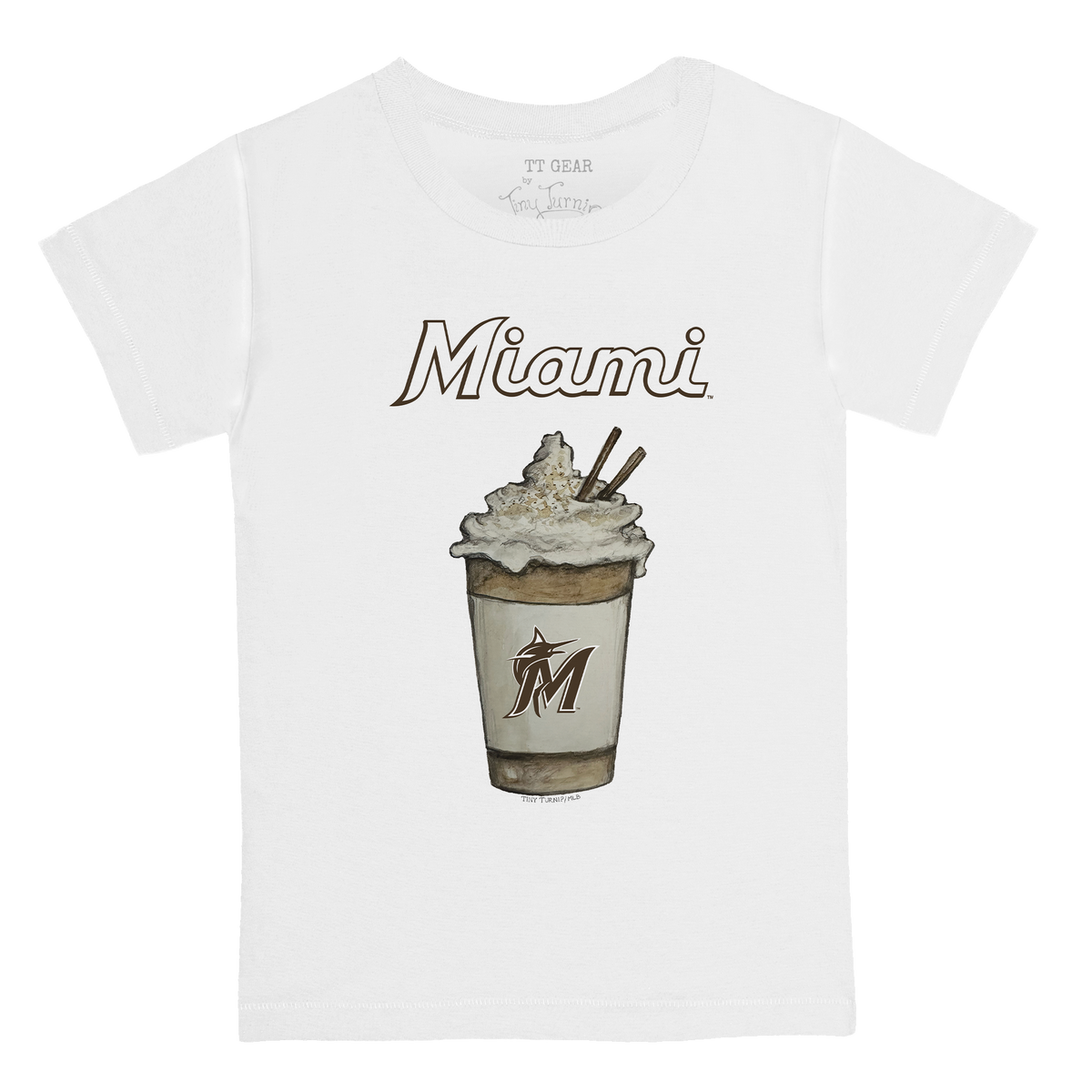 Miami Marlins Latte Kid's Tee Shirt