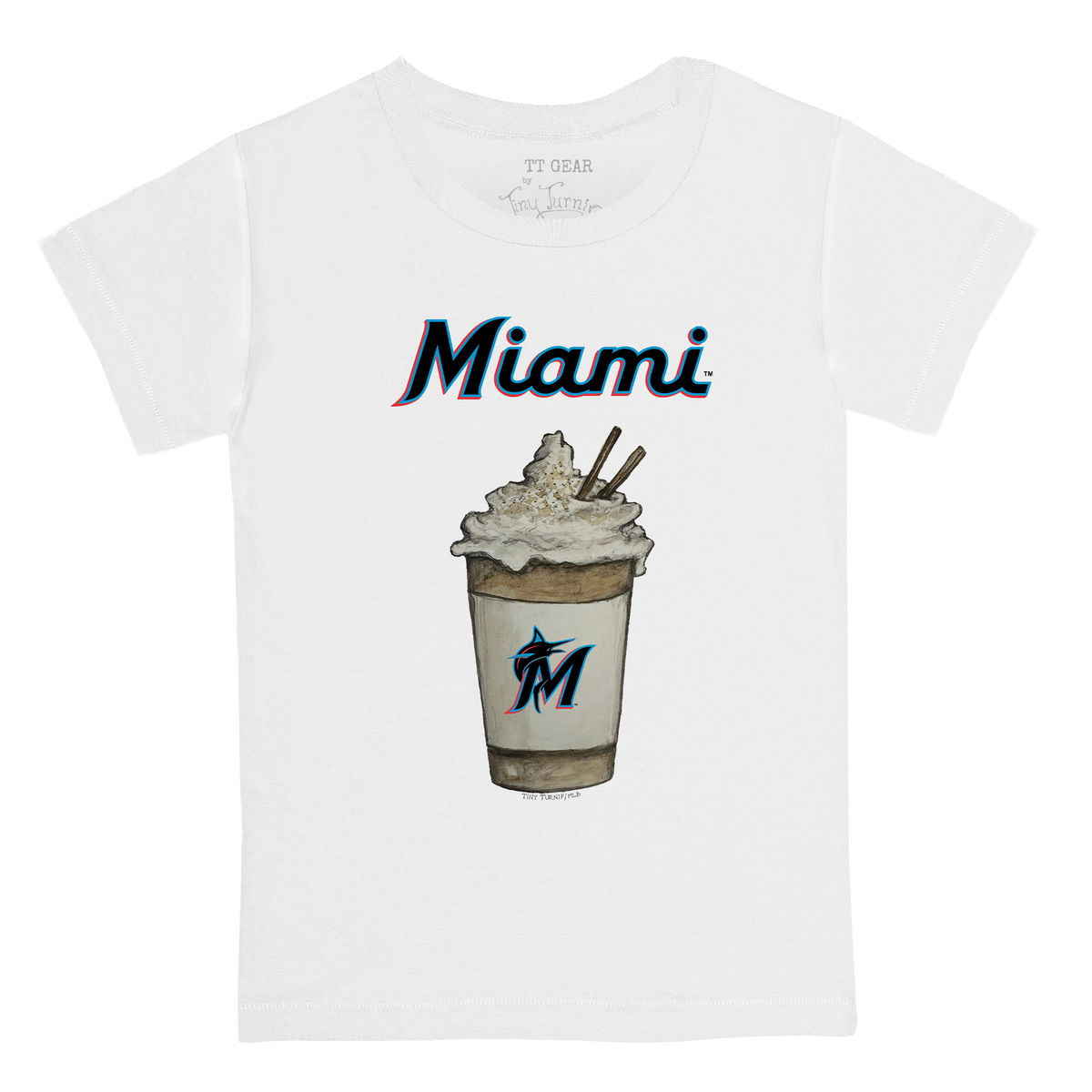 Miami Marlins Latte Kid's Tee Shirt