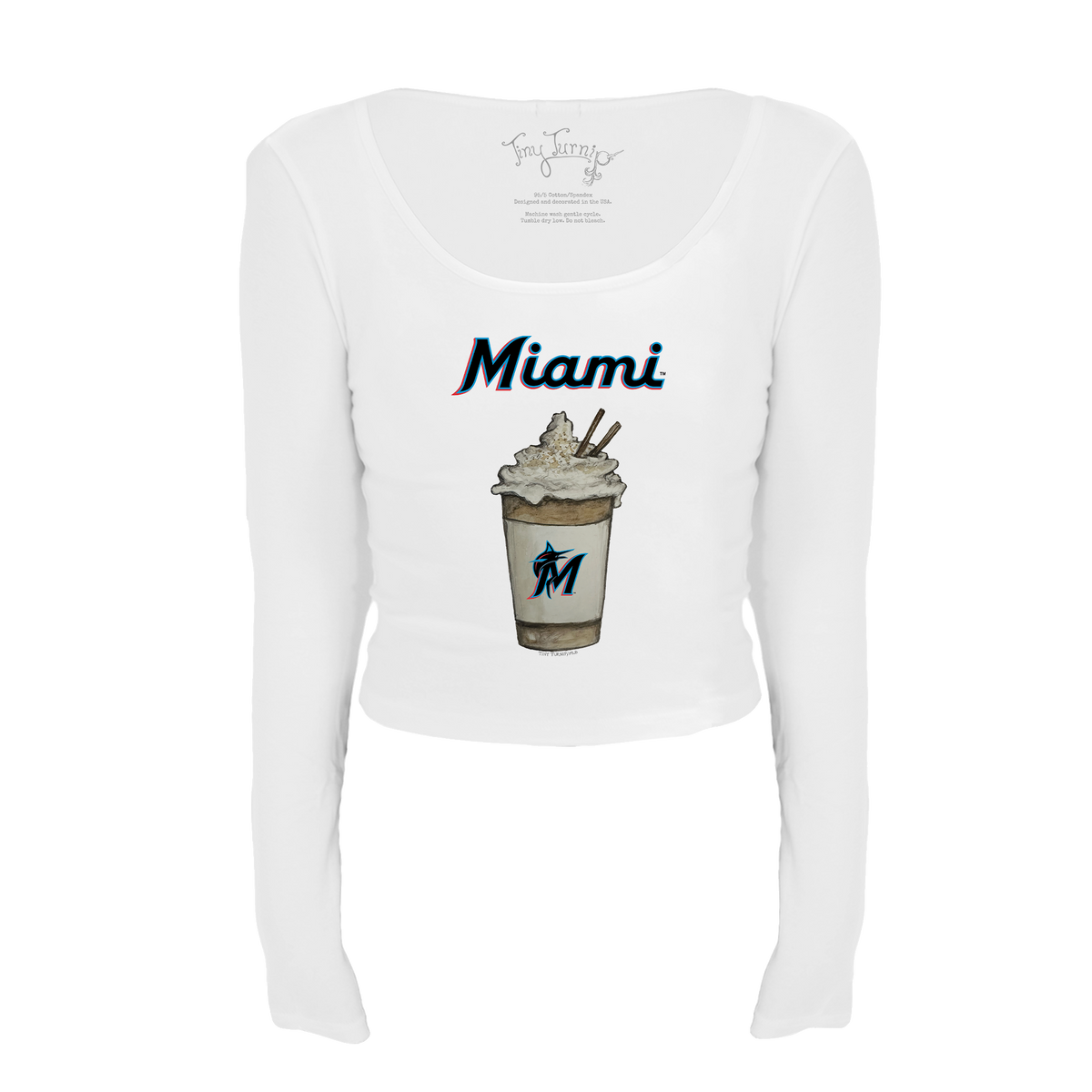 Miami Marlins Latte Women's Lucy Long Sleeve