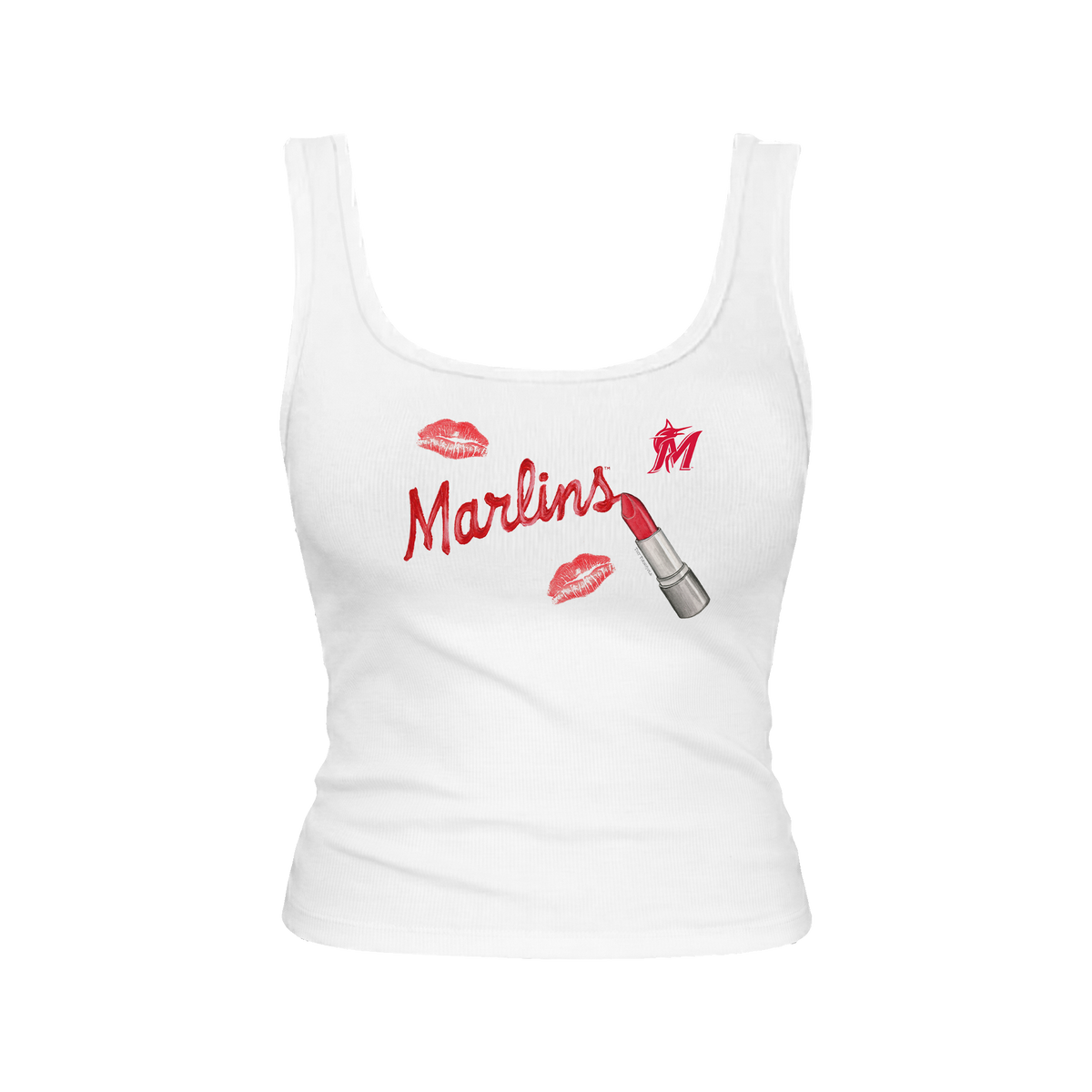 Miami Marlins Lipstick Emmy Tank