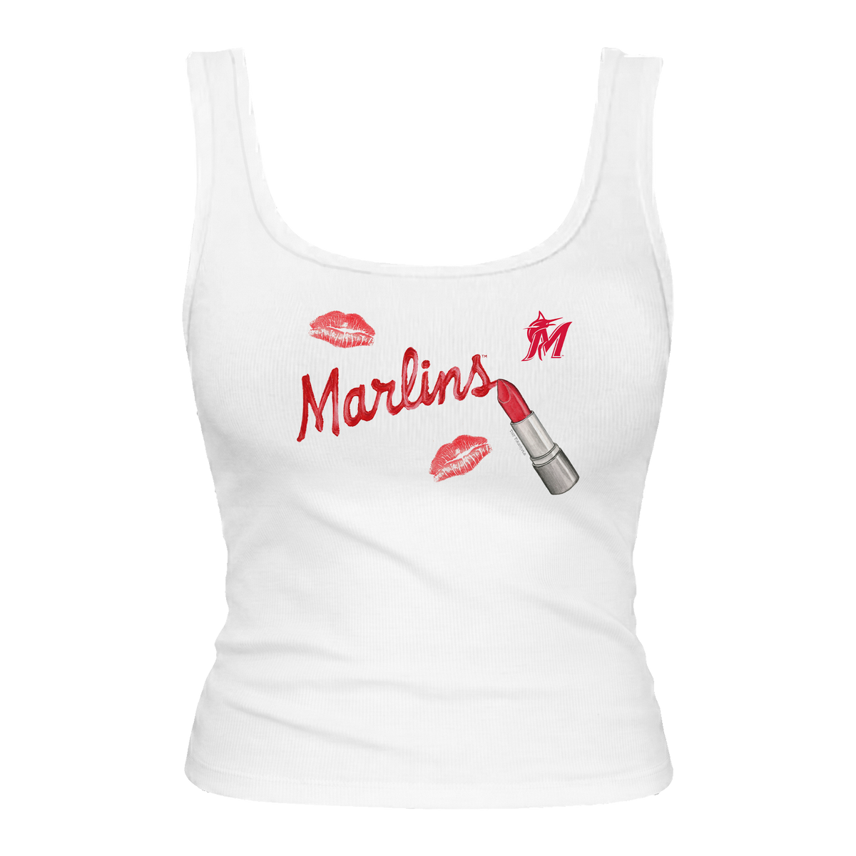 Miami Marlins Lipstick Emmy Tank