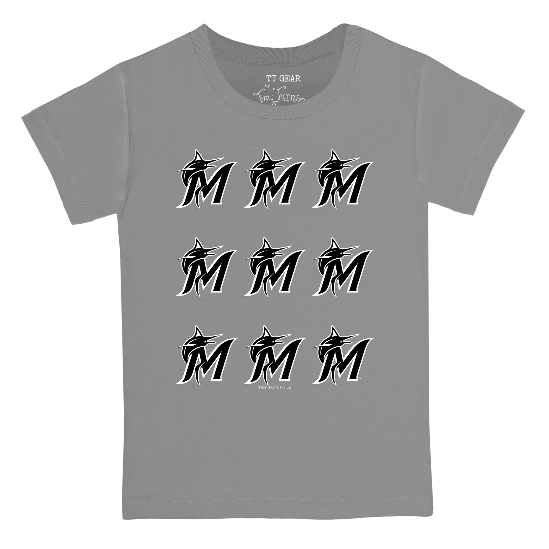 Miami Marlins Logo Grid Tee Shirt
