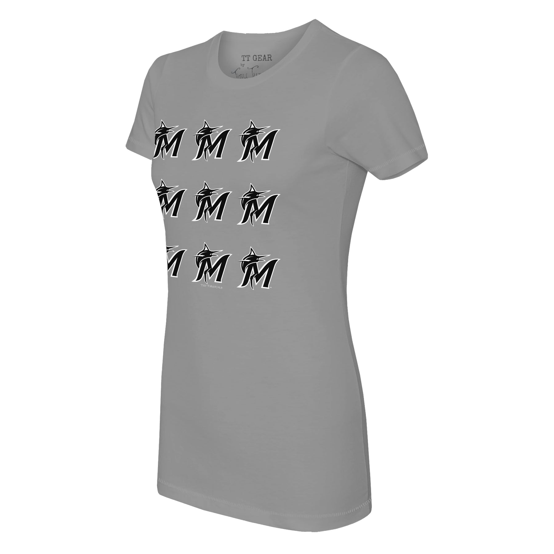 Miami Marlins Logo Grid Tee Shirt