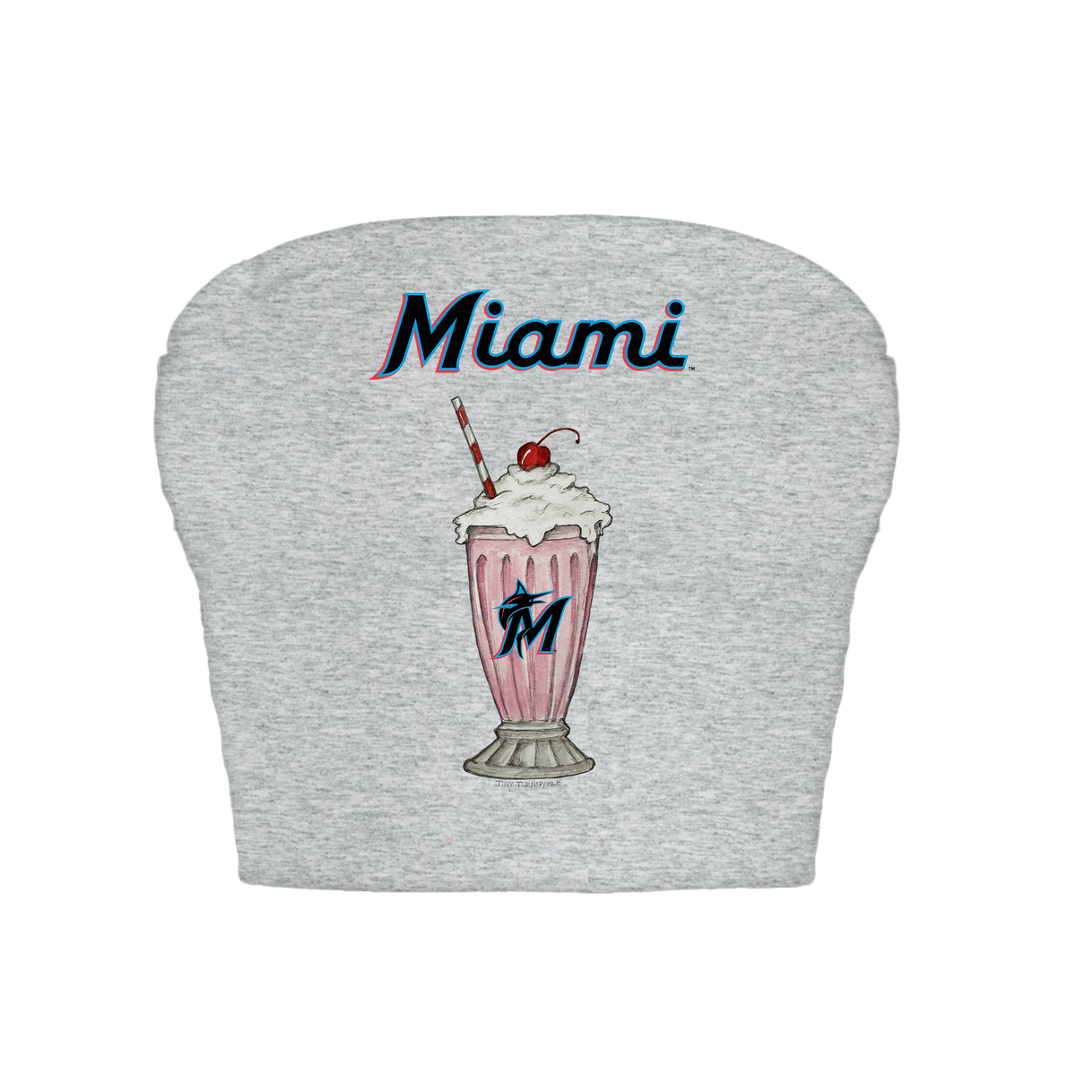 Miami Marlins Milkshake Crop Tube Top