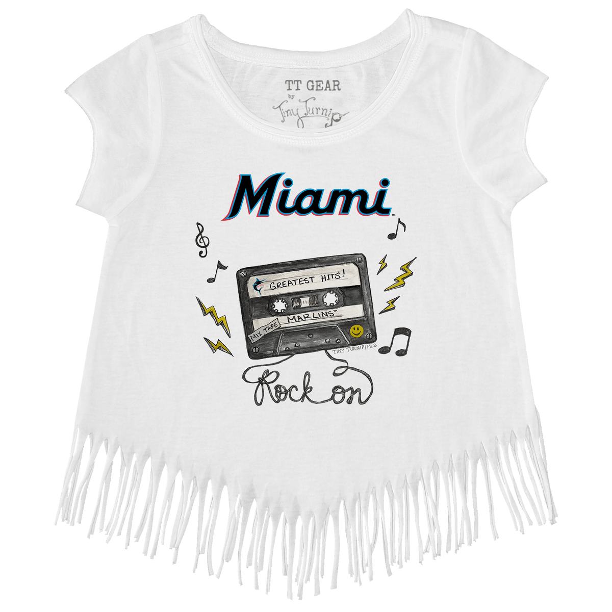 Miami Marlins Mixtape Fringe Tee - Tiny Turnip