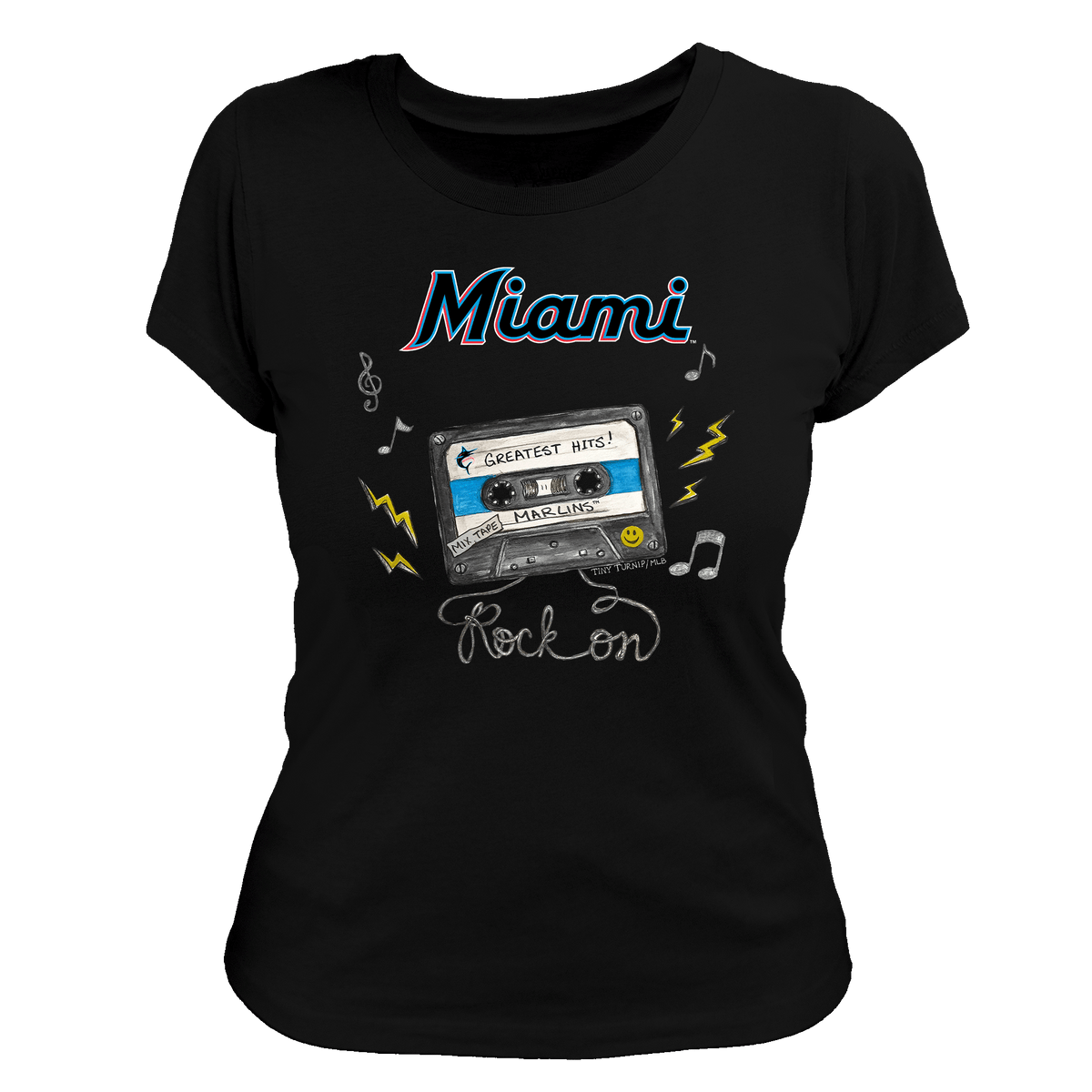 Miami Marlins Mixtape Women's Tee Shirt