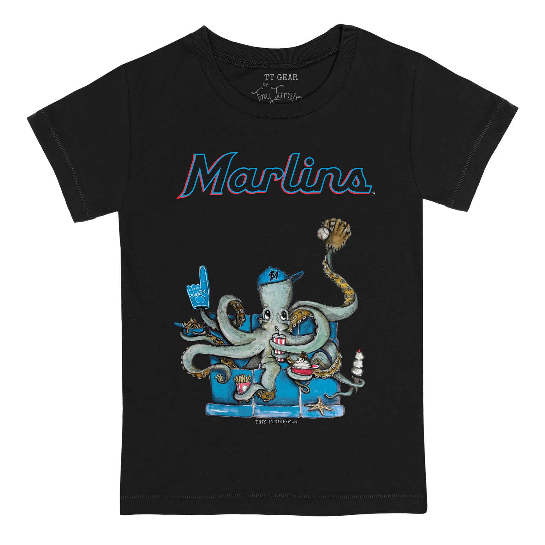 Miami Marlins Octopus Tee Shirt