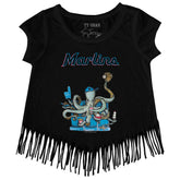 Miami Marlins Octopus Fringe Tee