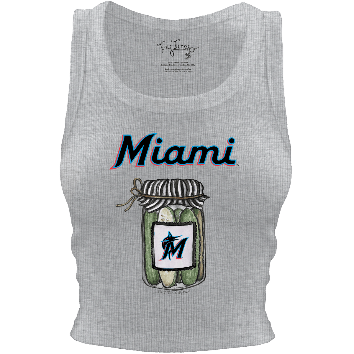 Miami Marlins Pickle Jar Crop Tank