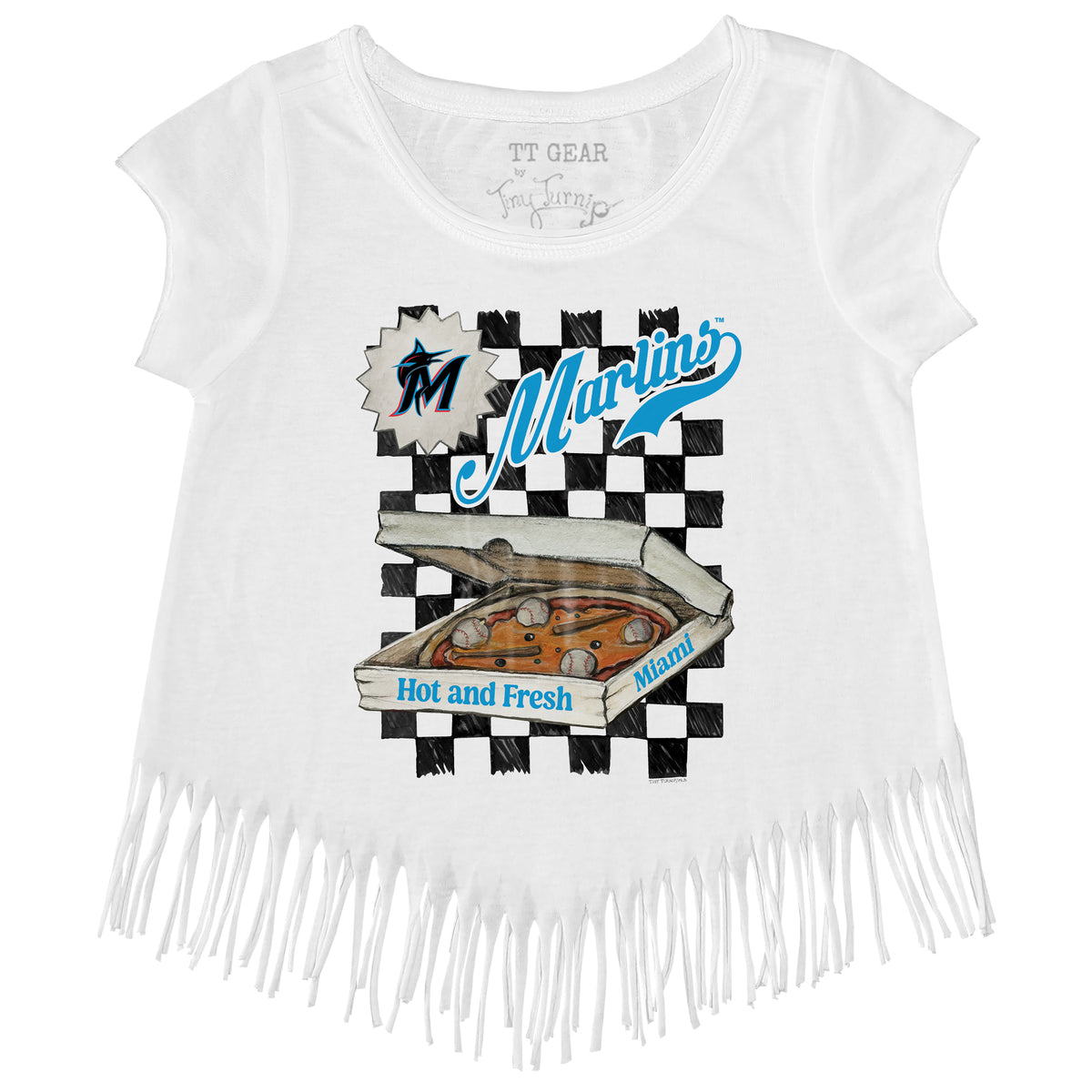 Miami Marlins Pizza Fringe Tee