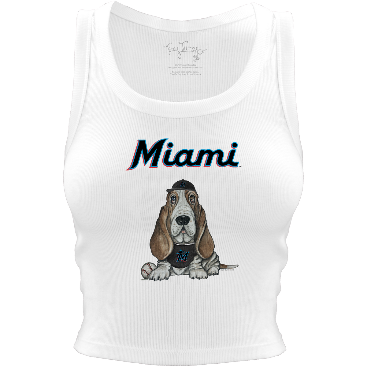 Miami Marlins Puddy Crop Tank - Tiny Turnip