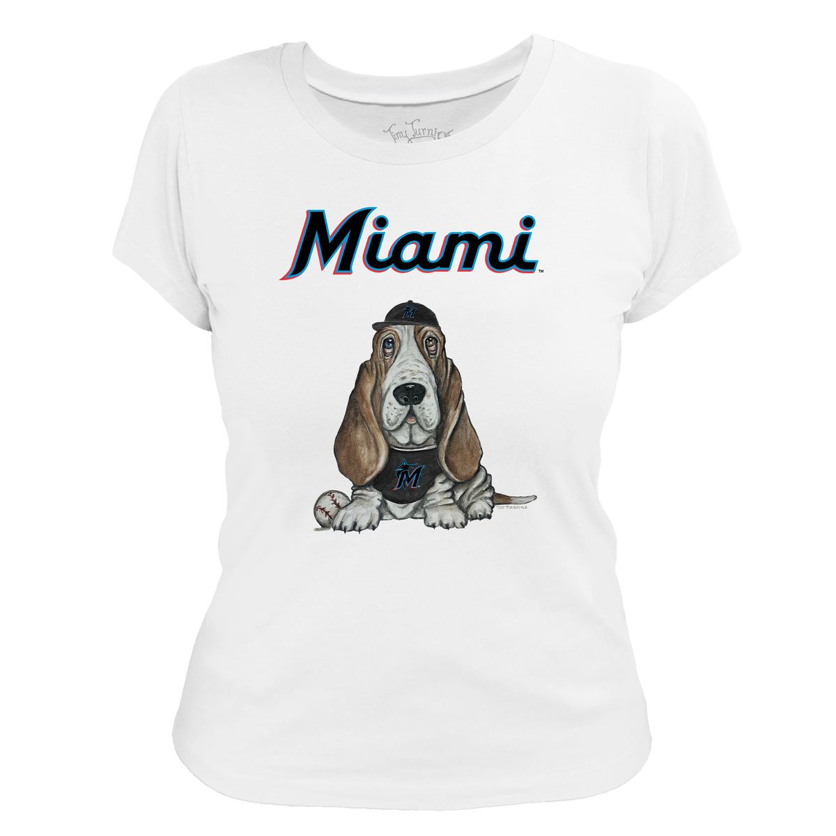 Miami Marlins Puddy Women's Tee Shirt - Tiny Turnip