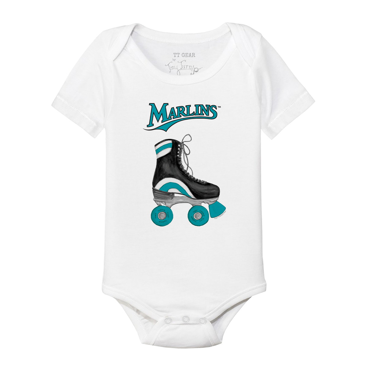 Miami Marlins Retro Skate Short Sleeve Snapper