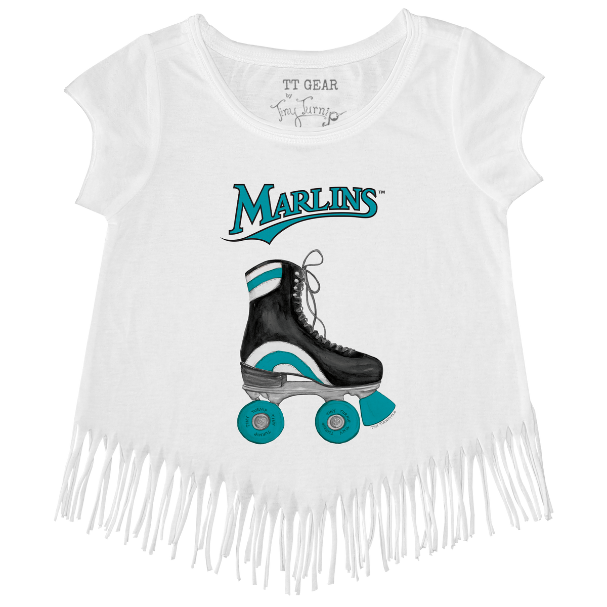Miami Marlins Retro Skate Fringe Tee