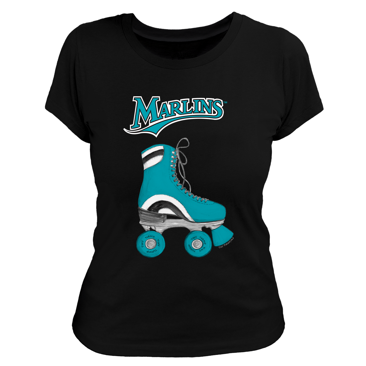Miami Marlins Retro Skate Women's Tee Shirt