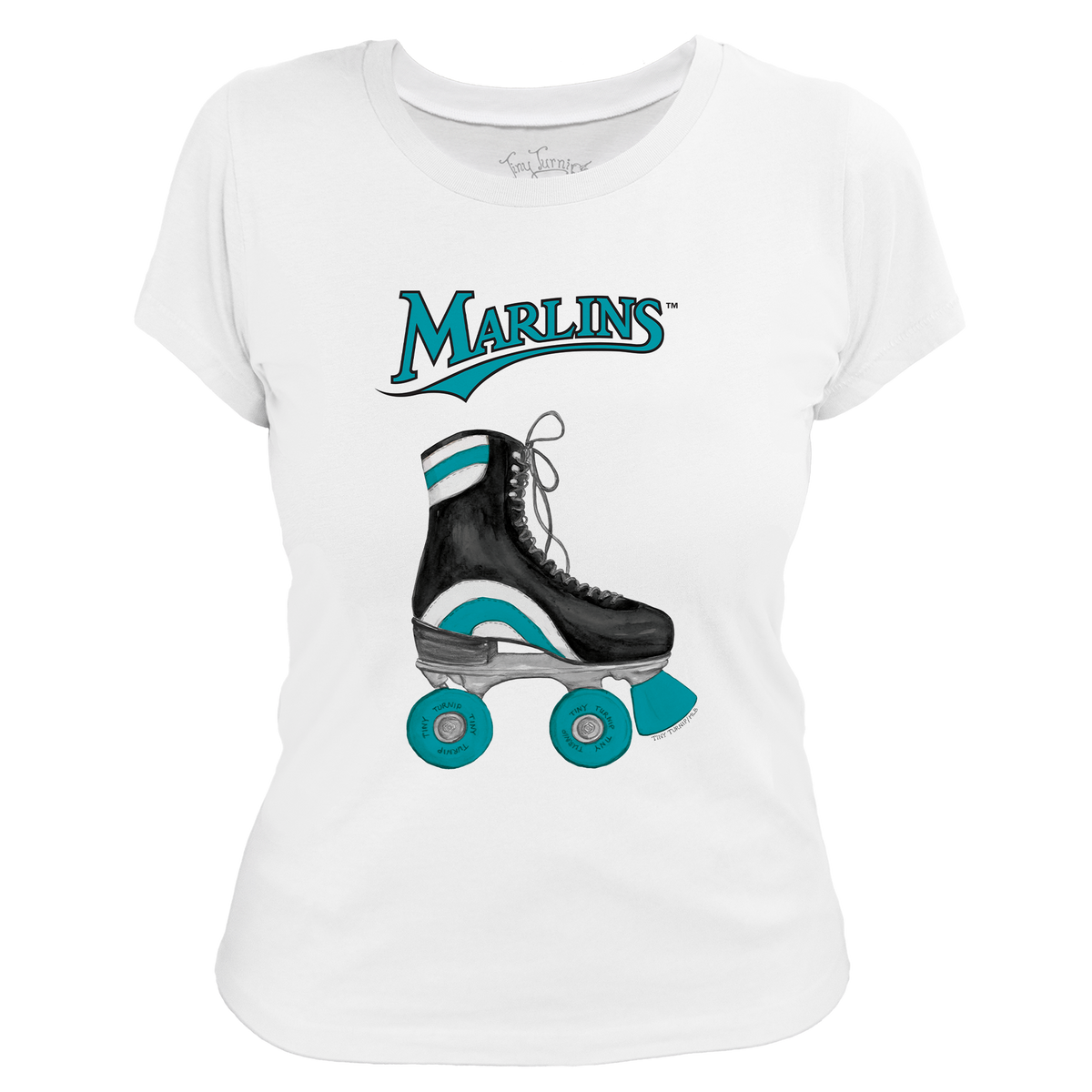 Miami Marlins Retro Skate Women's Tee Shirt