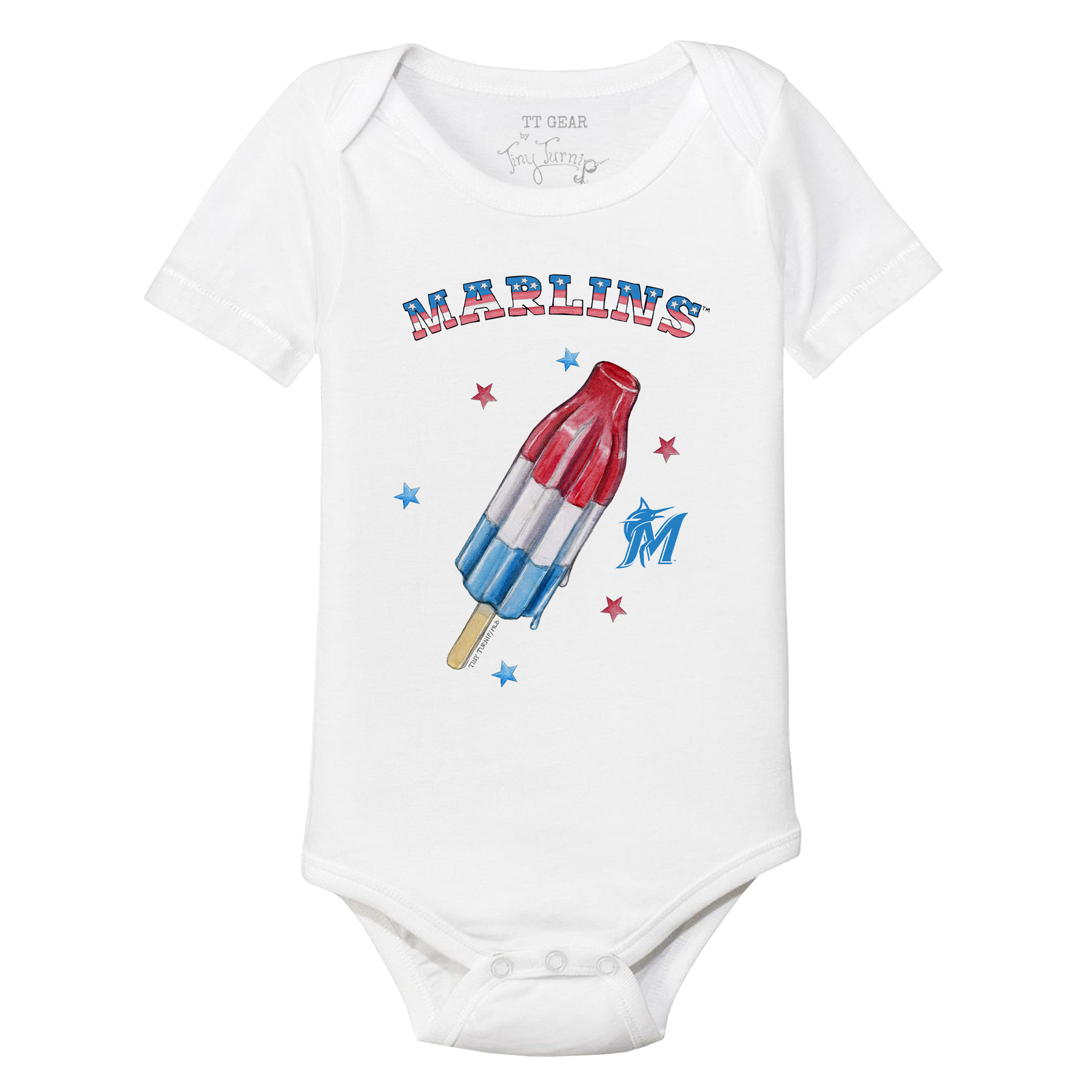 Miami Marlins Rocket Pop Short Sleeve Snapper