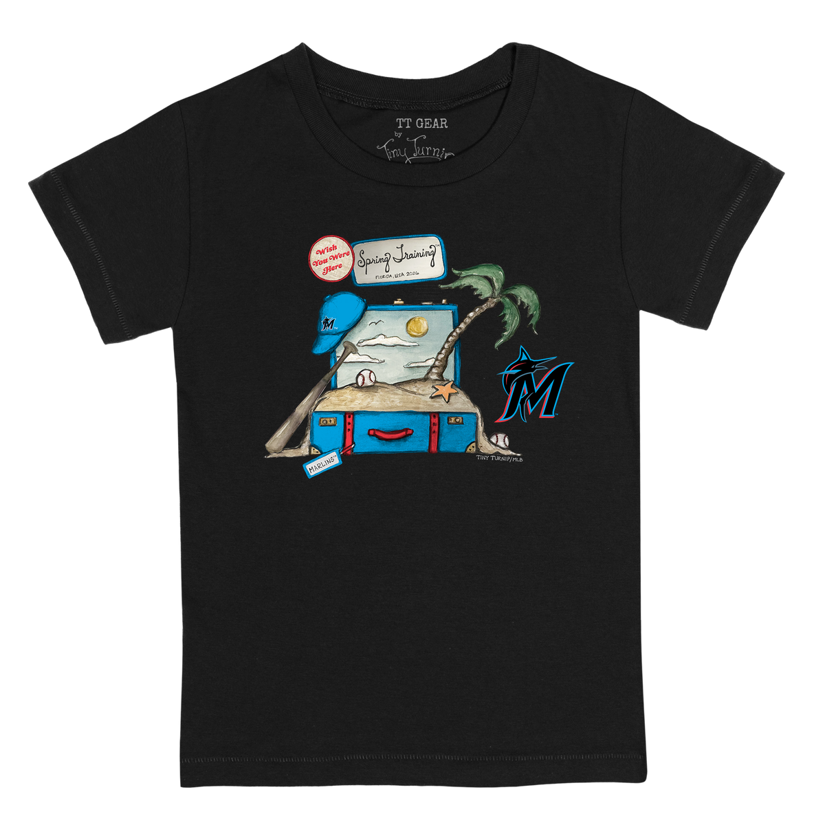Miami Marlins Spring Training 2026 Kid's Tee Shirt - Tiny Turnip
