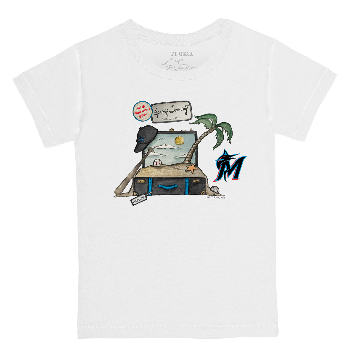 Miami Marlins Spring Training 2026 Kid's Tee Shirt - Tiny Turnip