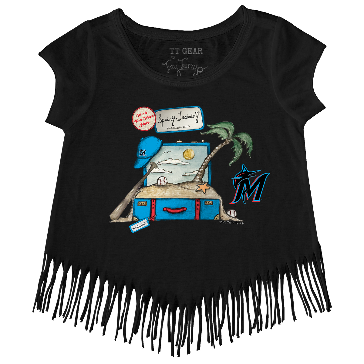 Miami Marlins Spring Training 2026 Fringe Tee - Tiny Turnip