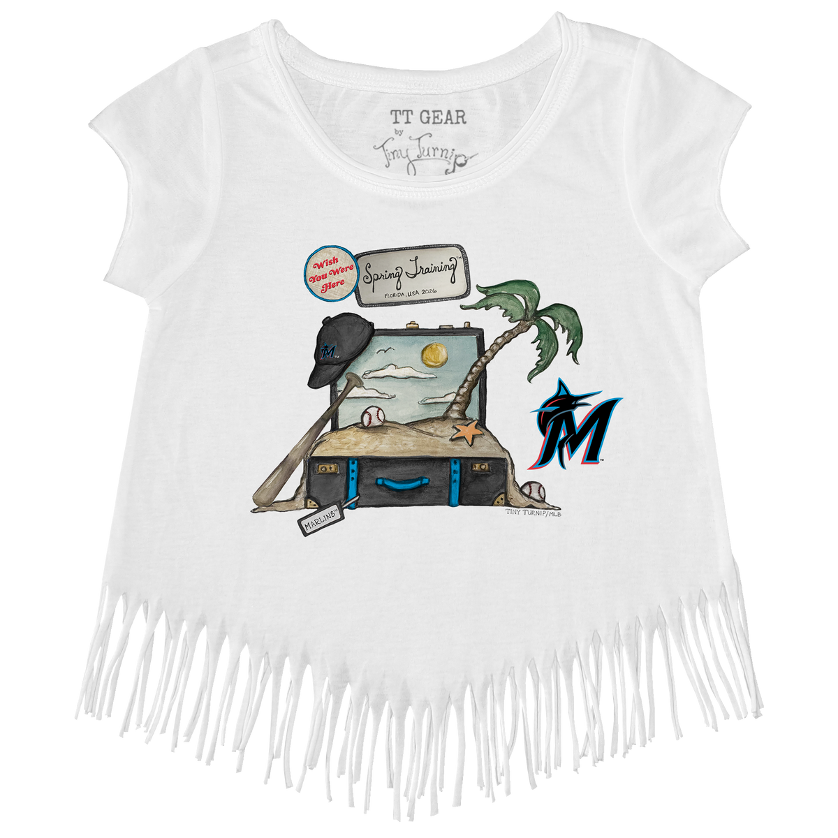 Miami Marlins Spring Training 2026 Fringe Tee - Tiny Turnip