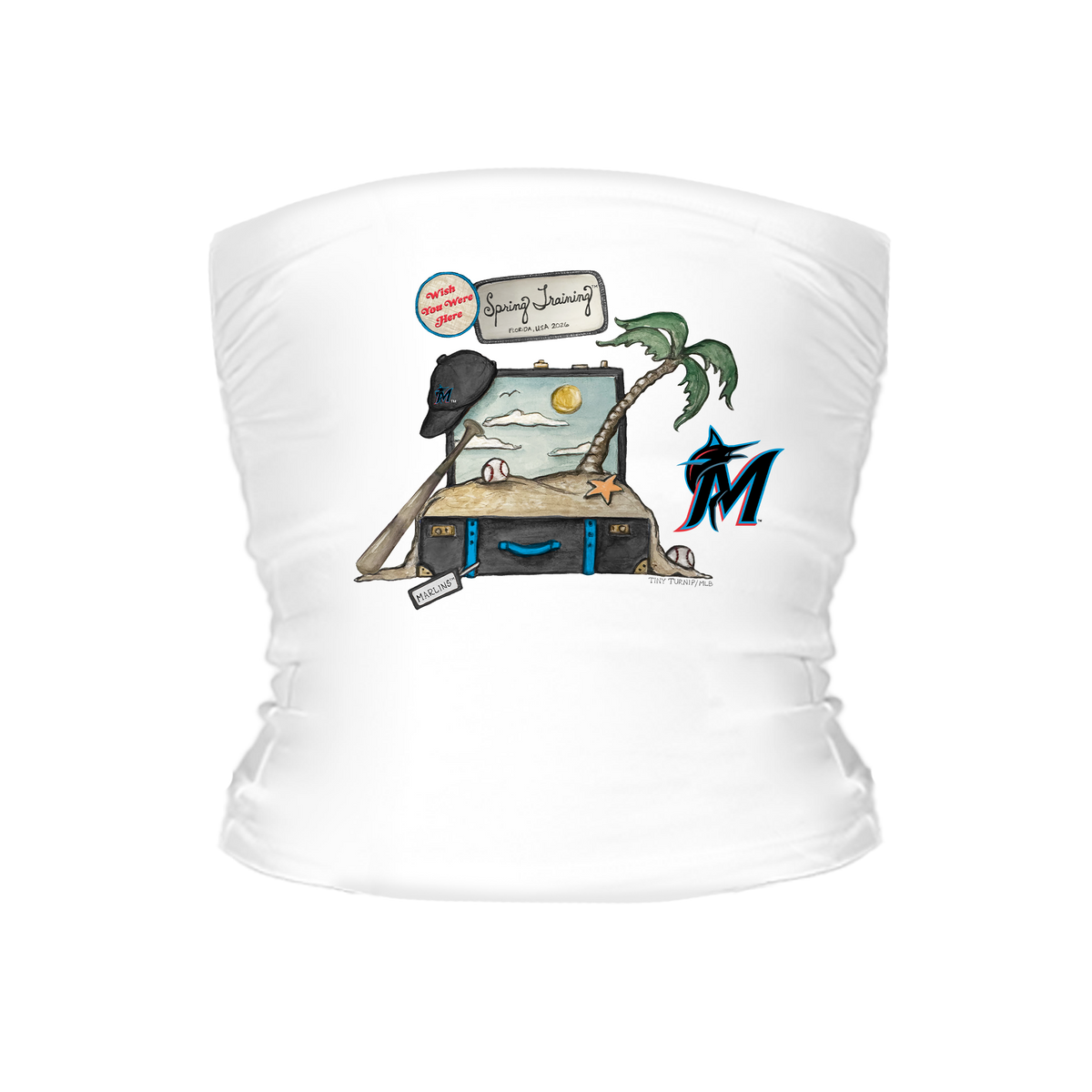 Miami Marlins Spring Training 2026 Tube Top - Tiny Turnip