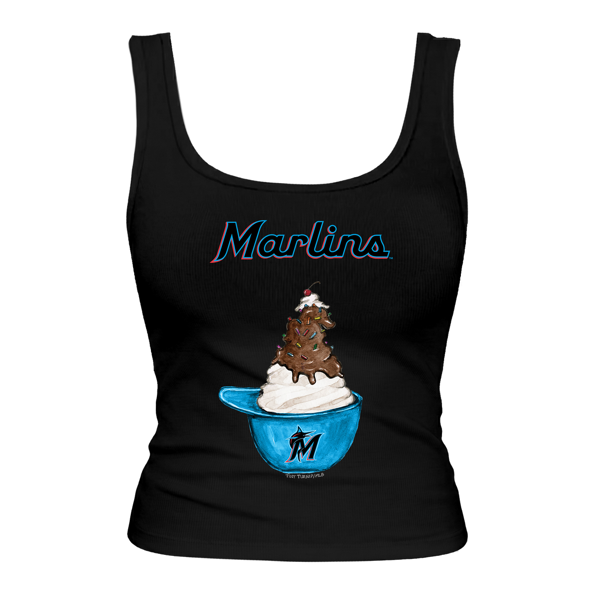 Miami Marlins Sundae Helmet Emmy Tank