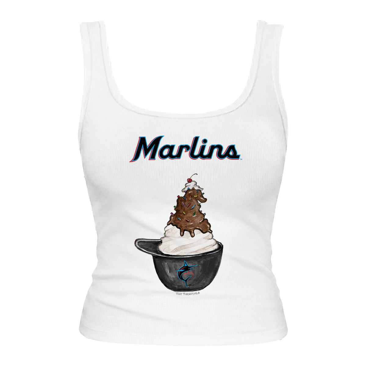 Miami Marlins Sundae Helmet Emmy Tank
