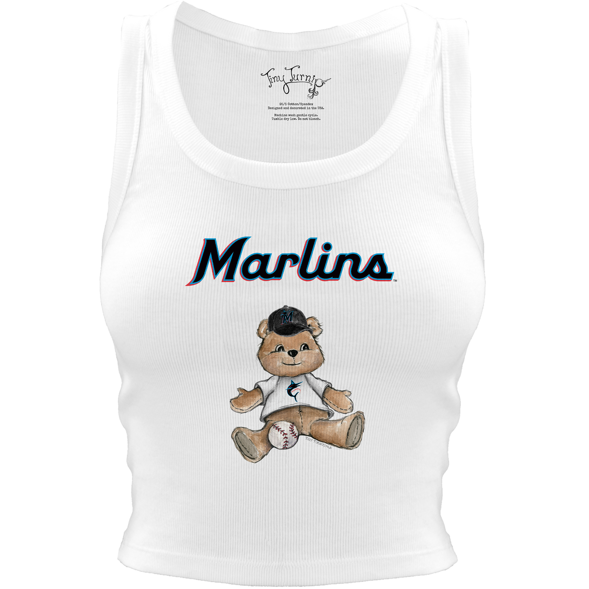 Miami Marlins Teddy Crop Tank