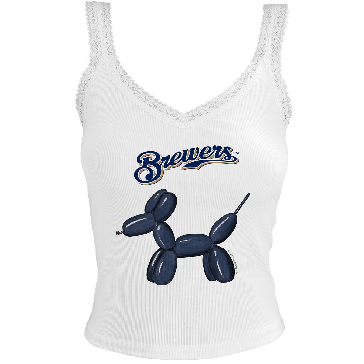 Milwaukee Brewers Balloon Dog Lace Tank