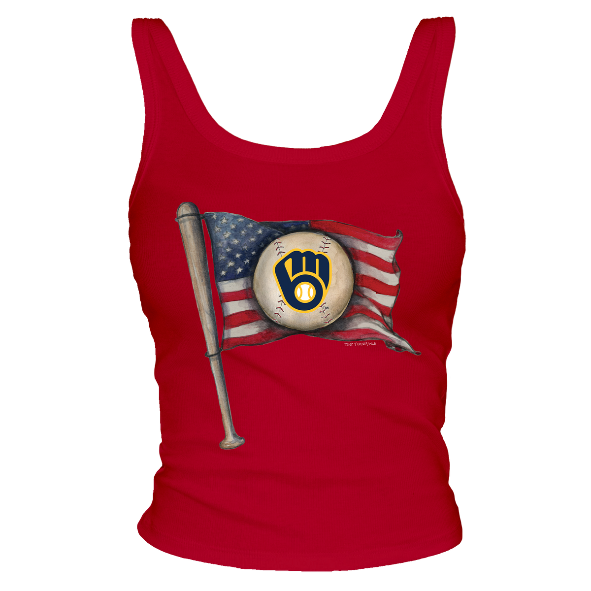 Milwaukee Brewers Baseball Flag Tank
