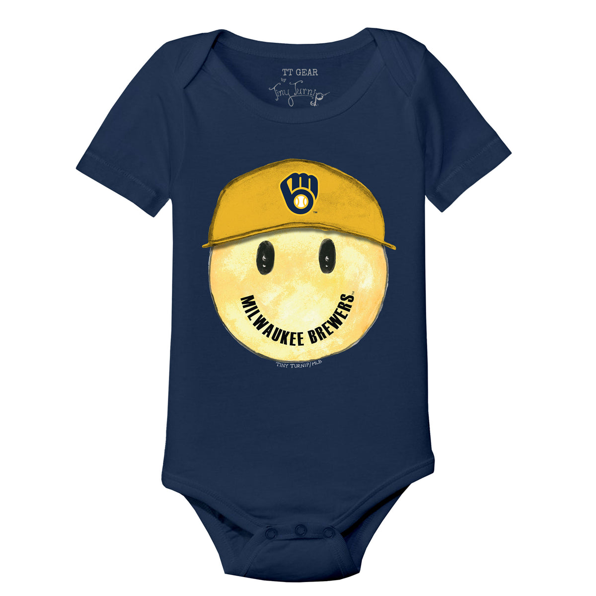 Milwaukee Brewers Smiley Short Sleeve Snapper
