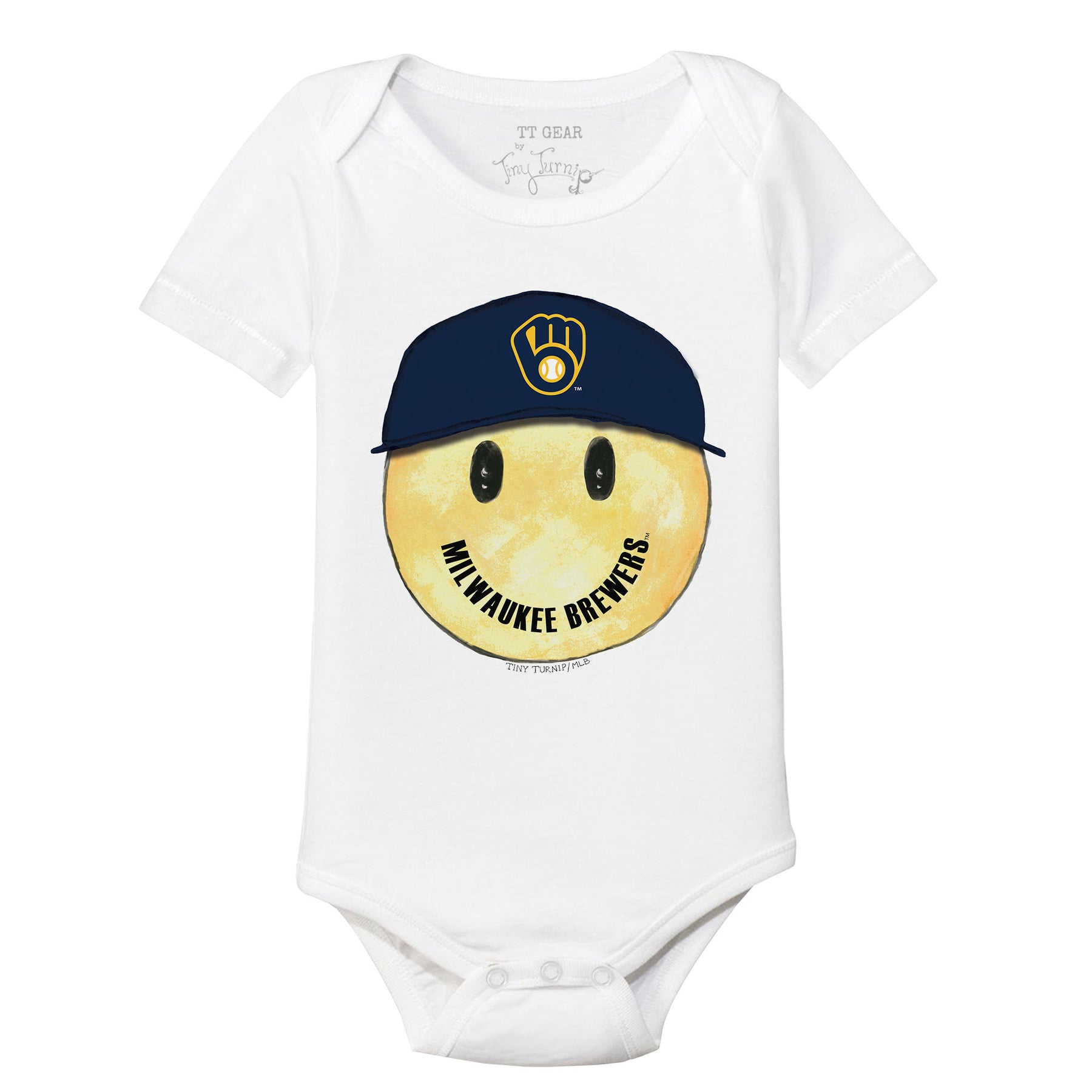 Milwaukee Brewers Smiley Short Sleeve Snapper