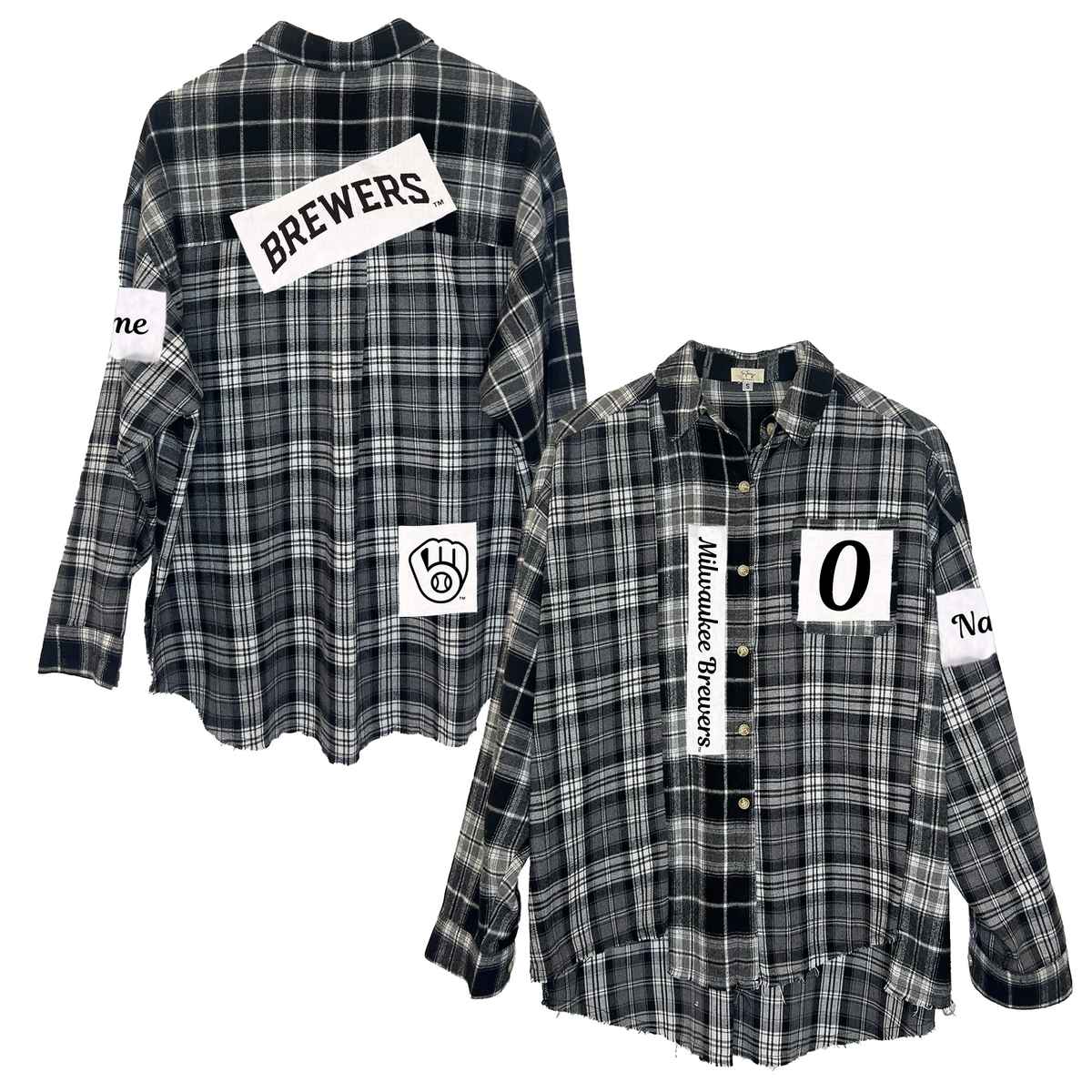 Milwaukee Brewers Black Out Flannel