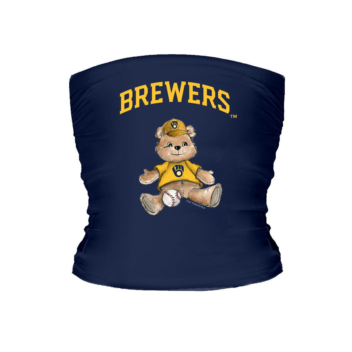 Milwaukee Brewers Teddy Tube Top - Tiny Turnip