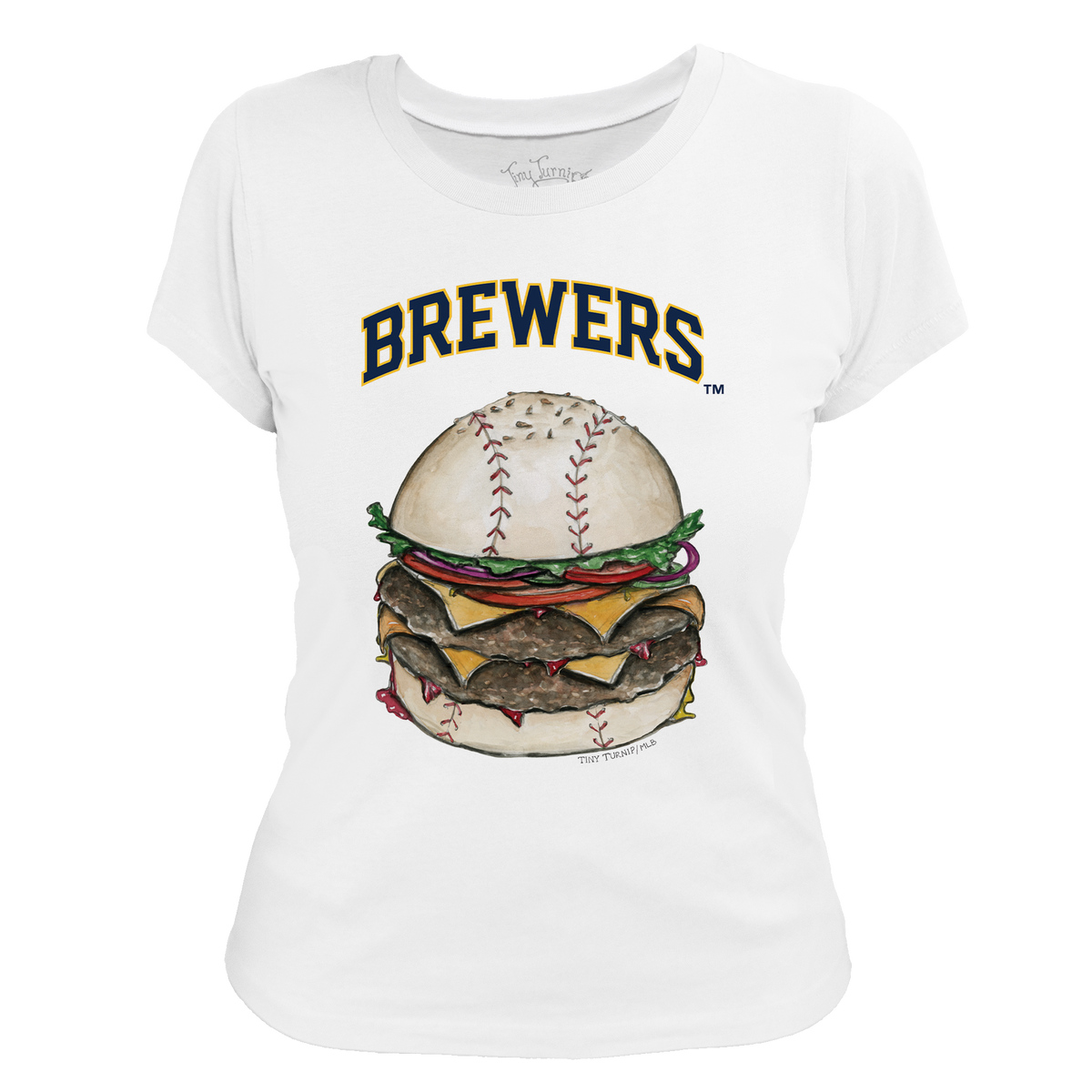 Milwaukee Brewers Burger Tee Shirt