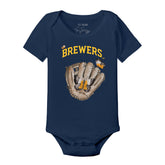 Milwaukee Brewers Butterfly Glove Short Sleeve Snapper