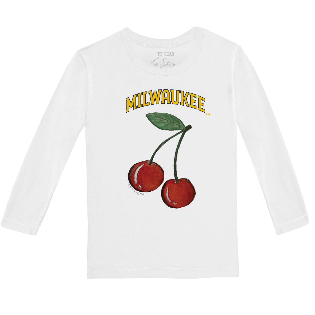 Milwaukee Brewers Cherry Long-Sleeve Tee Shirt