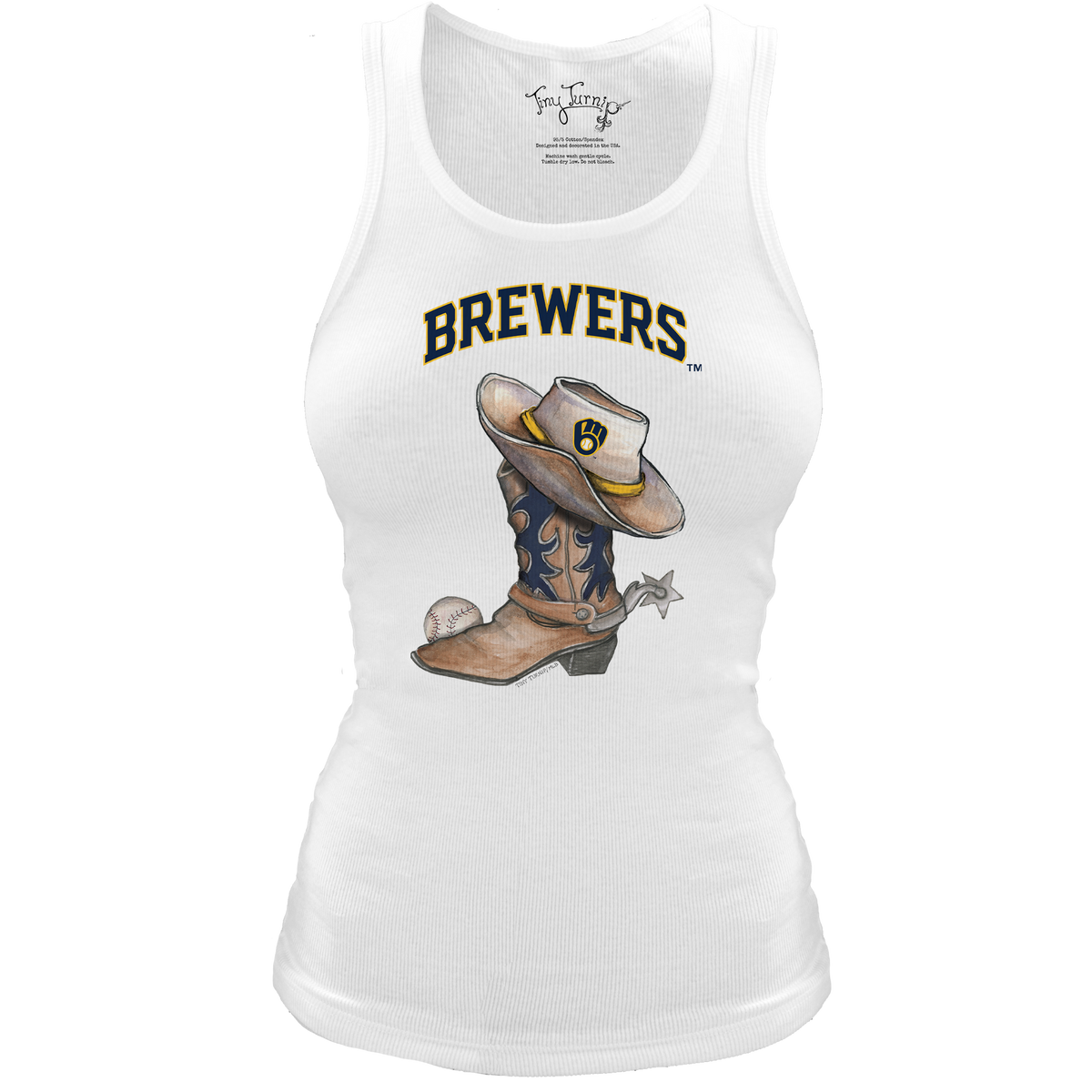 Milwaukee Brewers Cowboy Boot Classic Tank - Tiny Turnip