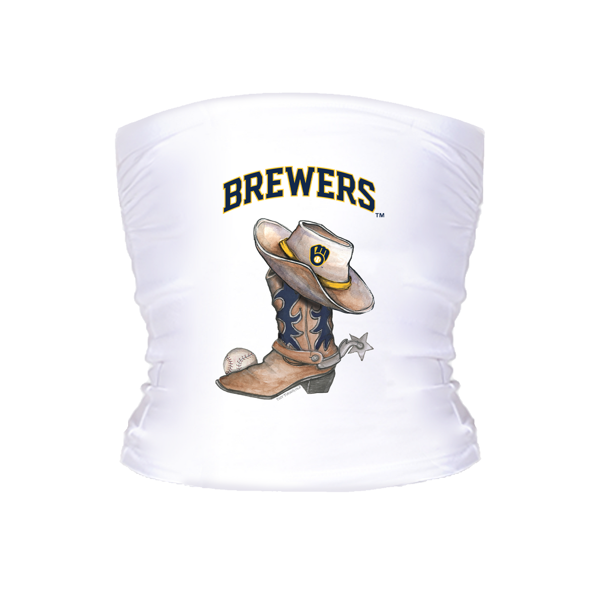 Milwaukee Brewers Cowboy Boot Tube Top