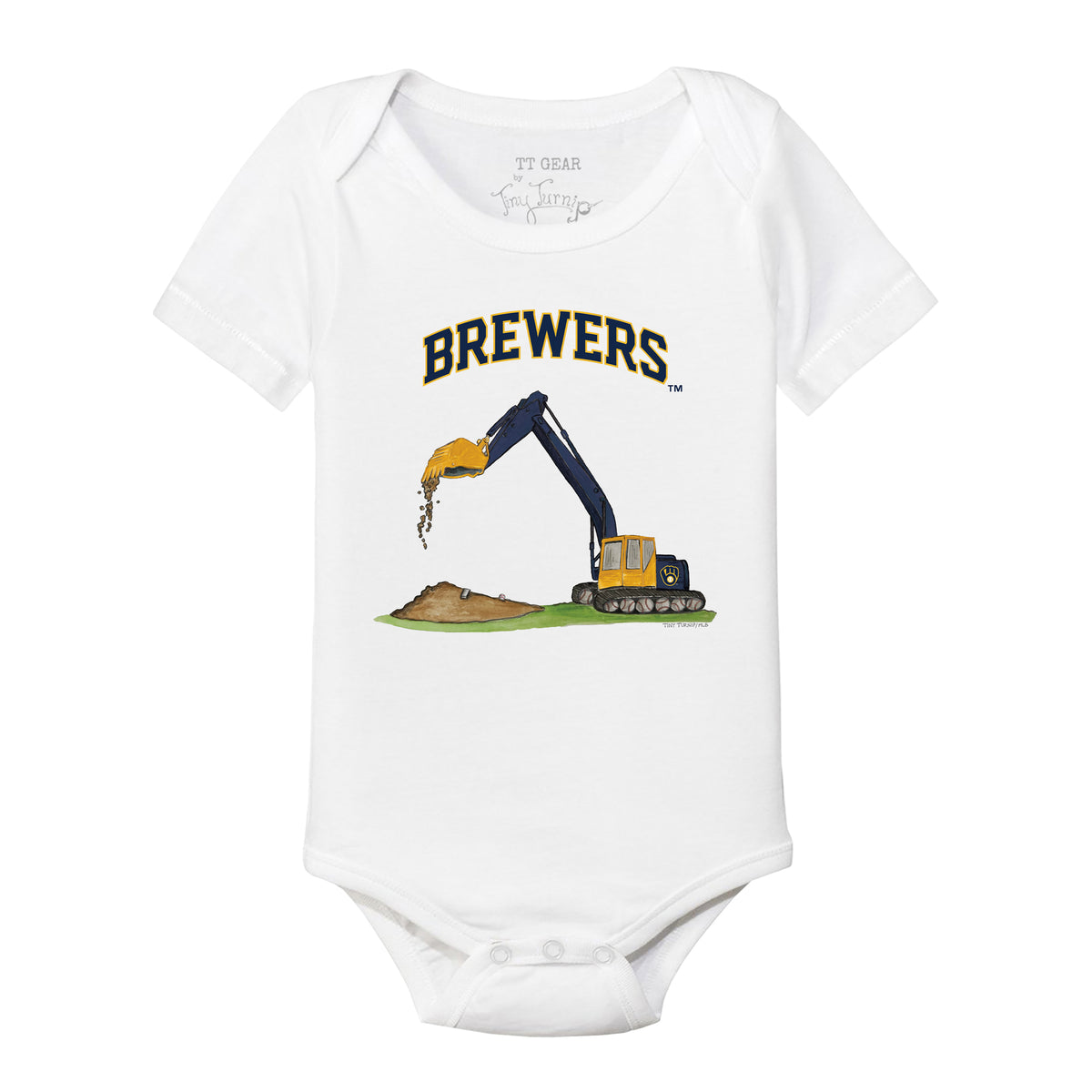 Milwaukee Brewers Excavator Short Sleeve Snapper